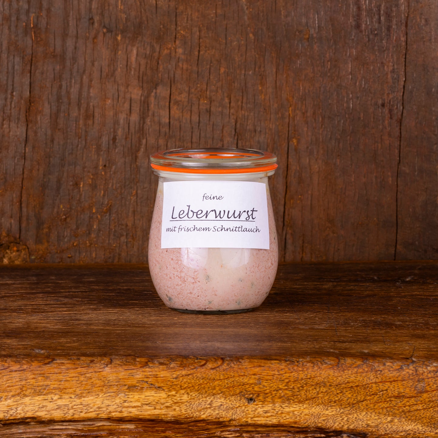 Feine Leberwurst mit frischem Schnittlauch