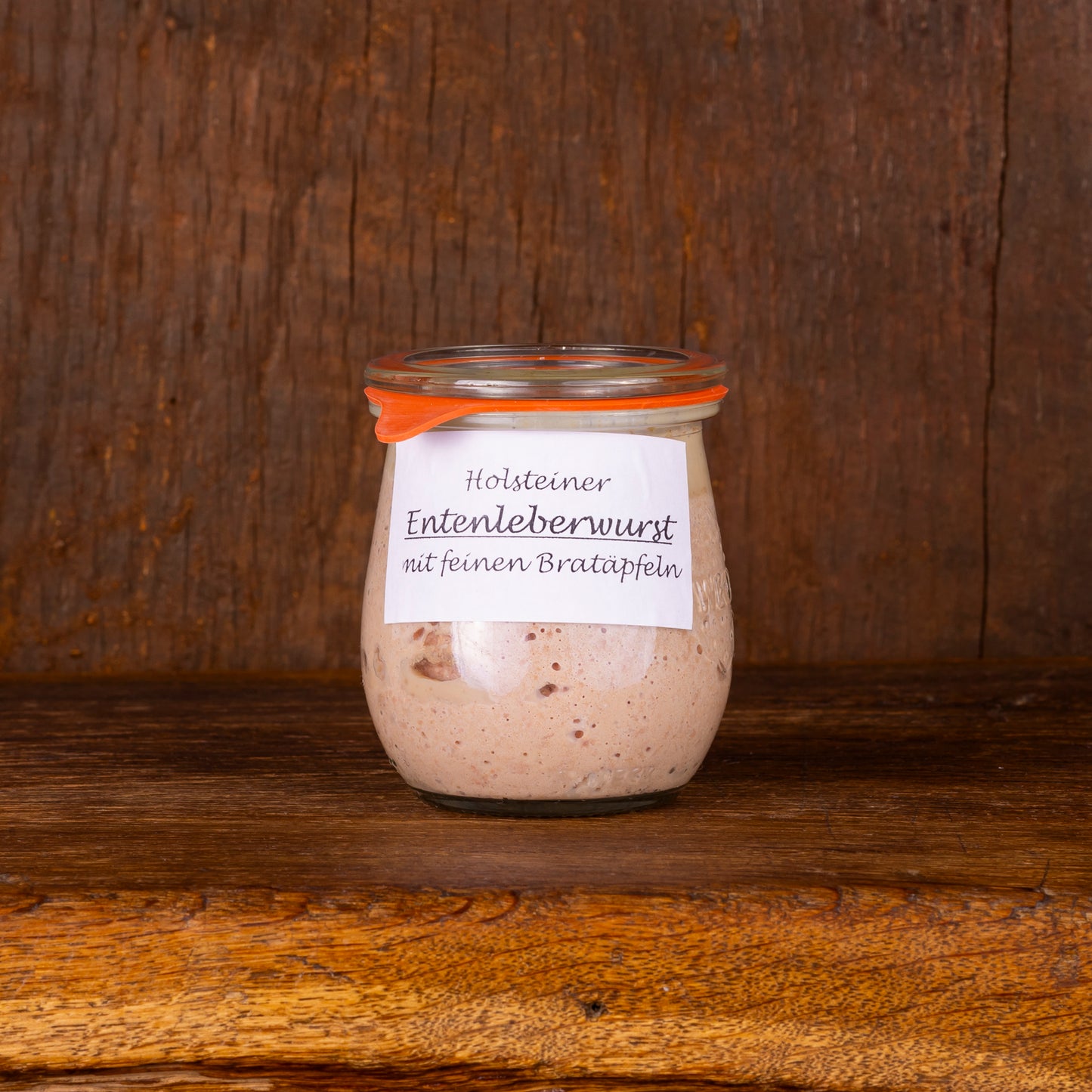 Holsteiner Entenleberwurst mit Bratäpfeln