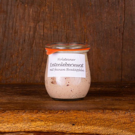 Holsteiner Entenleberwurst mit Bratäpfeln