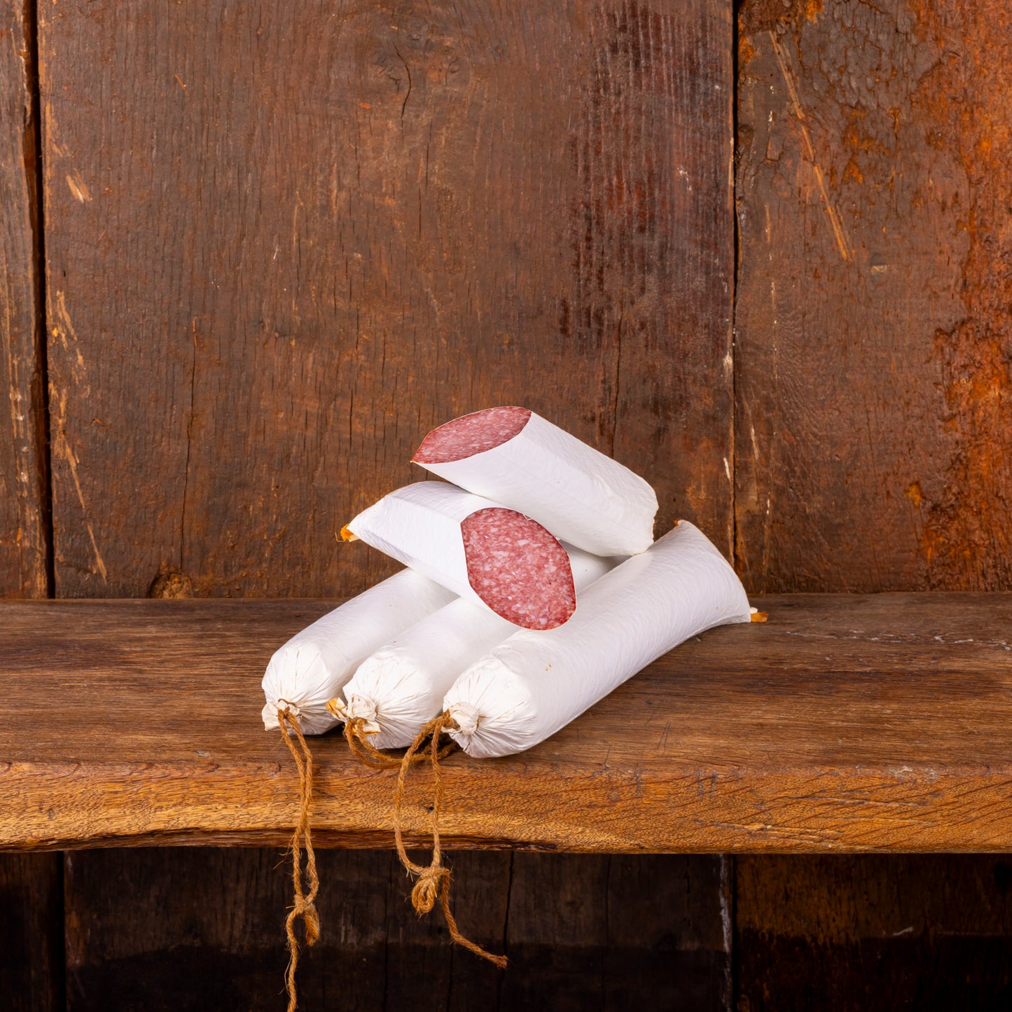Petersens Haussalami mit Knoblauch